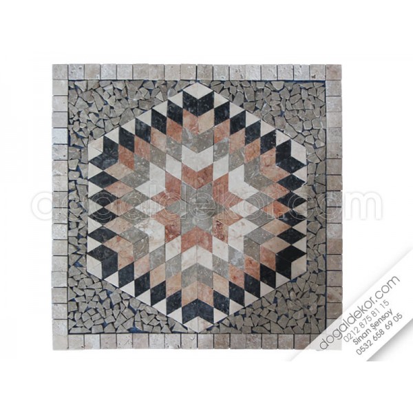 90 x 90 Mozaik Göbek Dekor-DT1035